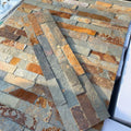 1120 Exterior Modern Villa Split Surface Rusty Slate Antacid Resistant Eco-Friendly Wall Stacked Stone Tile