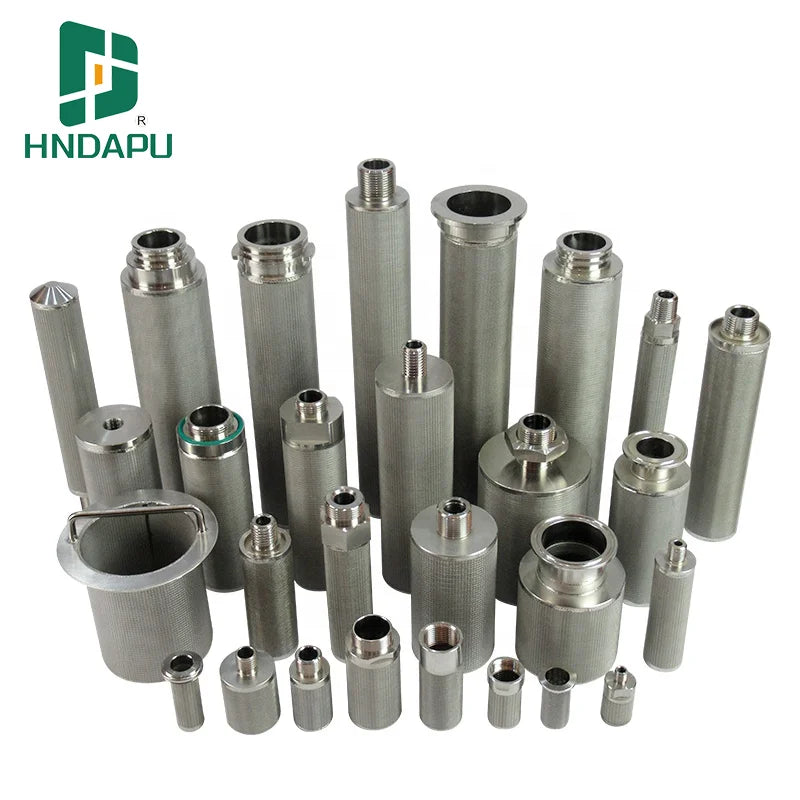 TOPEP Factory Supply SS304/316 Sintered Filter Cartridge High Temperature/Pressure Sintered Mesh Filter Metal Sintered Filter MegaBDM