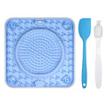 Durable Square Shape Slow Feeder Licking Pad Silicone Dog Lick Mat with Suction Cups for Small Medium Large Dogs