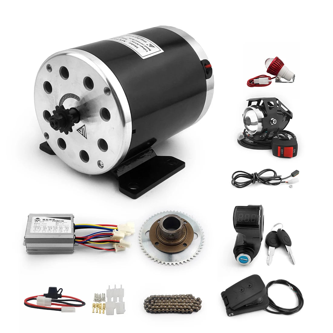 Cheap 24V36V48V 500W Electric Scooter Go Kart Brush Bicycle Electric Motor Kit