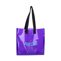 Custom Women's Clear Plastic Neon PVC Tote Bag Girls' Transparent Shopping Beach Handbag for All Autumn Winter Spring