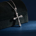 Wholesale Pendant Jewelry Rhodium Plated Plain Silver Cross God Retro Pendant 925 Sterling Silver Fine Jewelry Pendant