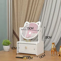 Folding Detachable Rectangle Cosmetic Storage Drawer Case Makeup Organizer Desk Box with Wood-Plastic Composite