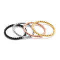 Wholesale Elegant Minimalist Cute Designs Stainless Steel 2mm Thickness 18k Gold Twist Finger Tail Rings for Women Female Girls