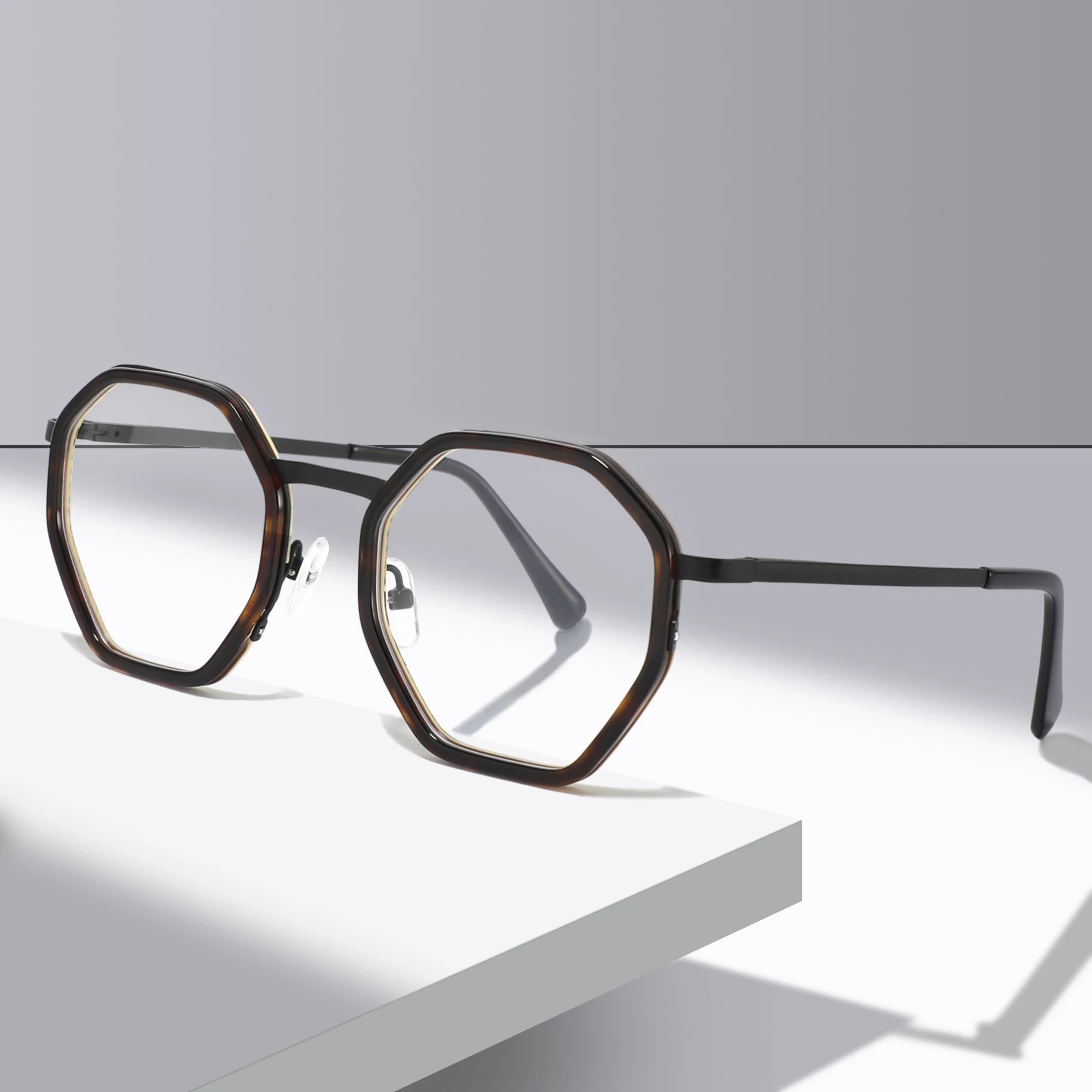 Wholessaler Trendy Optical Frame Glasses TR90 Temple Unisex Custom logo Eyewear Vintage Glasses Anti-blue Light