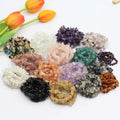 Hot Sales Natural Amethyst Rose Quartz Chips Healing Tumble Stone Colorful Porose Chips Necklace for Jewelry Making