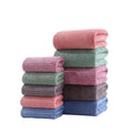 Auspicious Luxury Grid Thick Microfibre Bath Towel Set Coral Fleece Luxury Polyester Excellent Beach Hotel Salon Kitchen