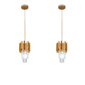 Modern Loft 2-Layer Crystal Black Chandelier High Ceiling Industrial Design Hanging Pendant for Living and Dining Room