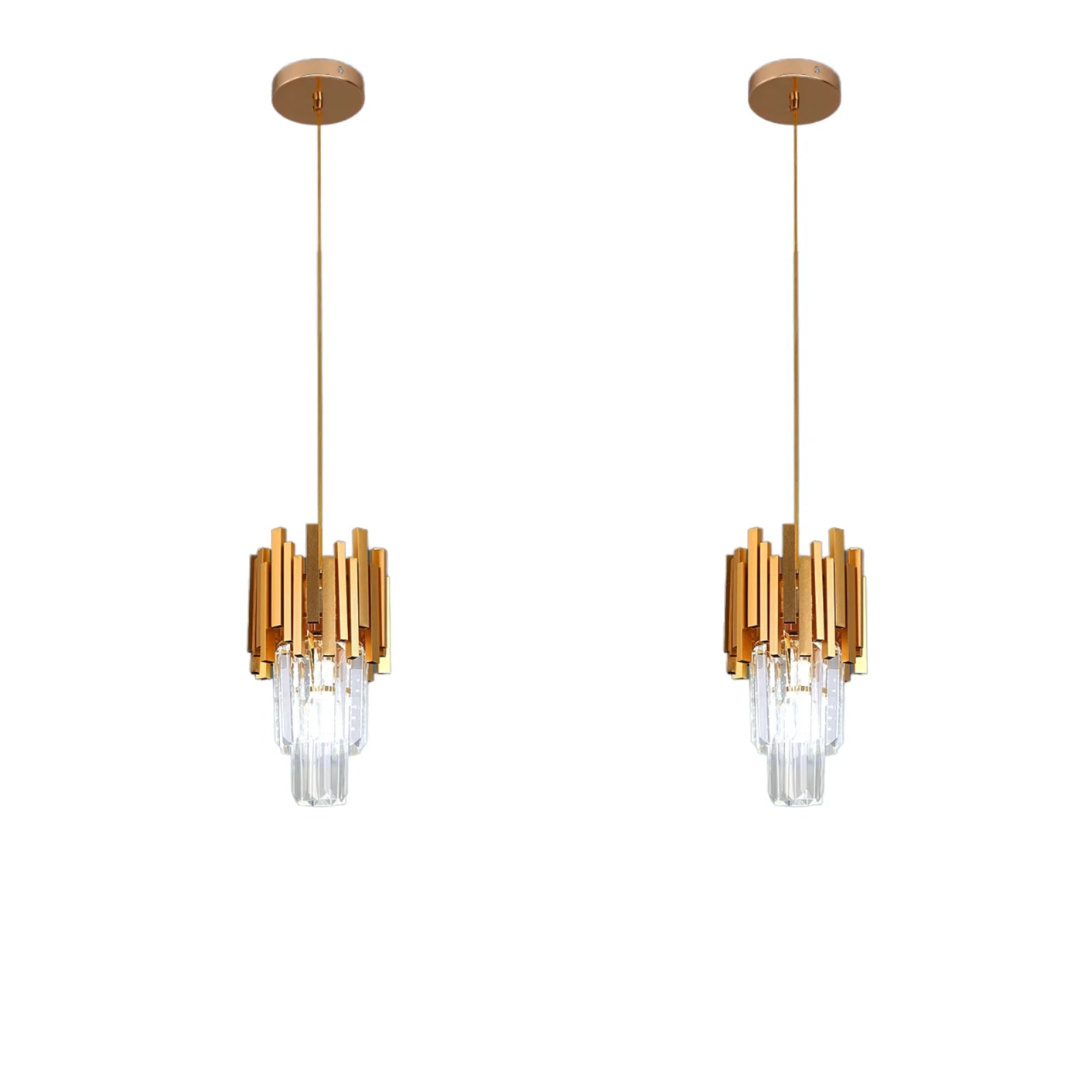 Modern Loft 2-Layer Crystal Black Chandelier High Ceiling Industrial Design Hanging Pendant for Living and Dining Room