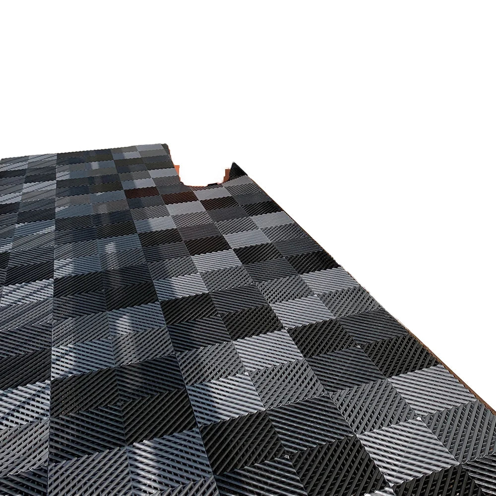 Modern Design PVC Garage Floor Tiles Waterproof Non-Slip PP Material Factory Graphic Solution for Villa's Vinyl Flooring Carpet