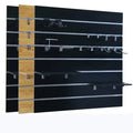 Modern Eco-Friendly Shop Decoration Panel MDF 18mm Melamine Laminated Slatwall Board E2 Indoor Use Custom Design