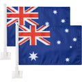 Factory Wholesale 12x18inches Australian Car Window Flag 100% Polyester Double-Side Custom Australian Car Window Advertising