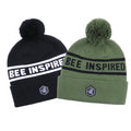 Customer Color Acrylic Jacquard Team logo Pompom Soccer Beanie Winter Ski Beanies for Men
