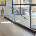 Modern Frameless Aluminum U Channel Glass Railing System for Hotel Balcony