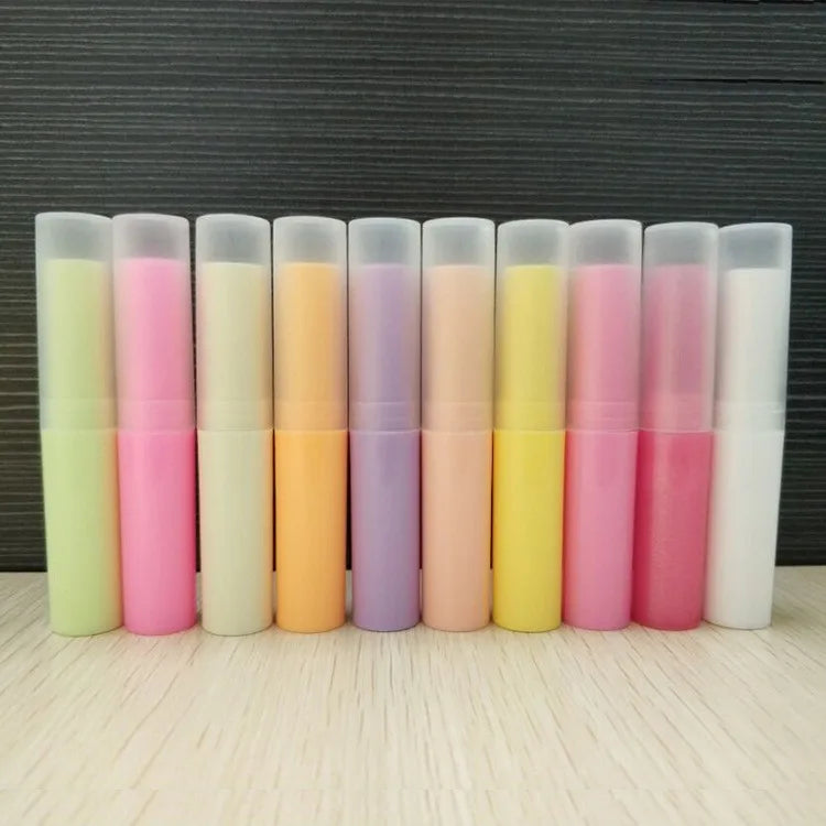 China Factory 3/3.5/4g Clear Black & White Plastic Lipstick Tubes Makeup Tools for Cosmetics Packaging Lip Blam Stick