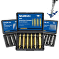 Manufacturer 4PC 5PC 6PC NINDEJIN Titanium-Plated Industrial Stripped Screw Extractor Set Speed Damaged Screw Extractor Kit