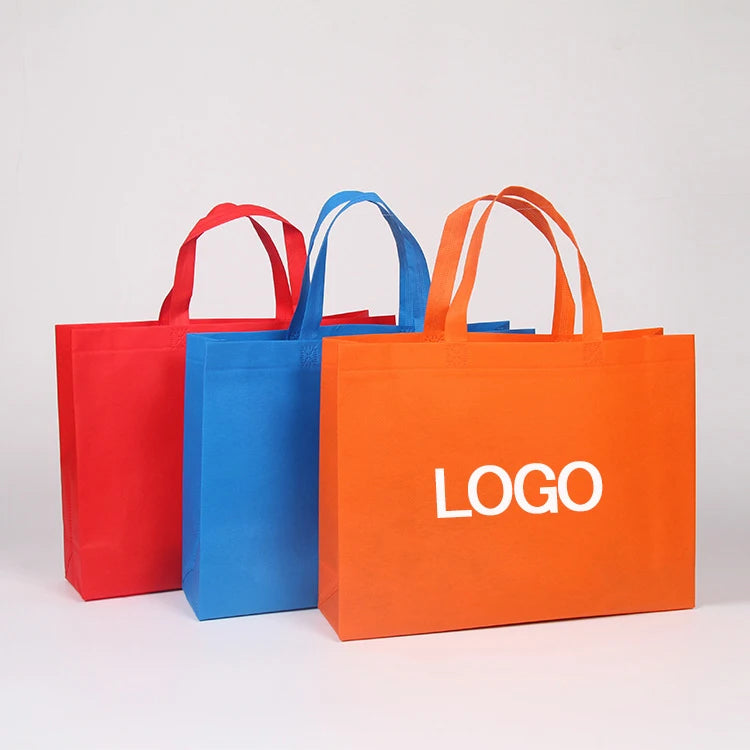 Wholesale Various Sizes of Non-woven Bags Eco Friendly Biodegradation Shopping Bag with LOGO Printing in Stock