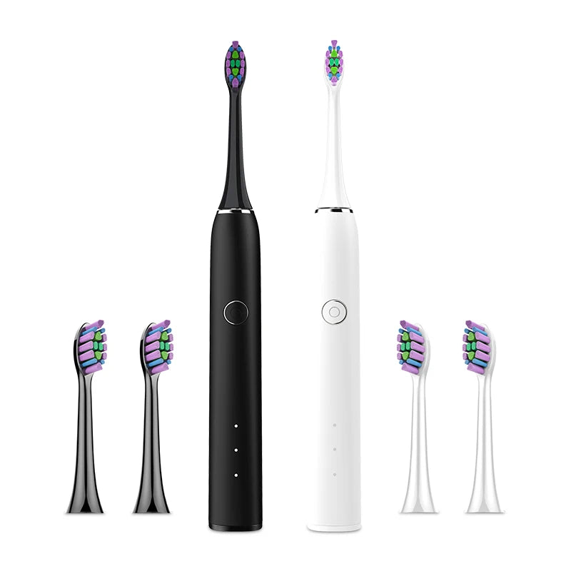 Or-care Electric Toothbrush Couple Automatic Sonic Intelligent Rechargeable Waterproof IPX7 with 3 Cleaning Modes SN302