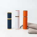 5ml 10ml Travel Portable Min Refillable Perfume Atomizer Bottle Empty Cologne Spray Bottle with Luxury Leather Case