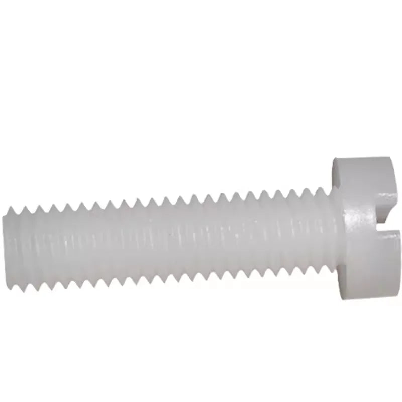 Plastic Slotted Cheese Head Screw PTFE Screw Plastic Bolt Plastic Screw and Nut