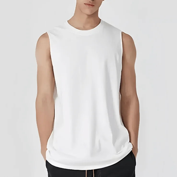 Hot Selling Fashion Comfortable Cotton Custom Muscle Singlet Sleeveless t Shirts Travel Vest Bodybuilding Mens Tank Top Men