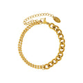 Fashion Double Layer Rice Bead Bracelet Lady's Hand Decoration European and American Style Tit
