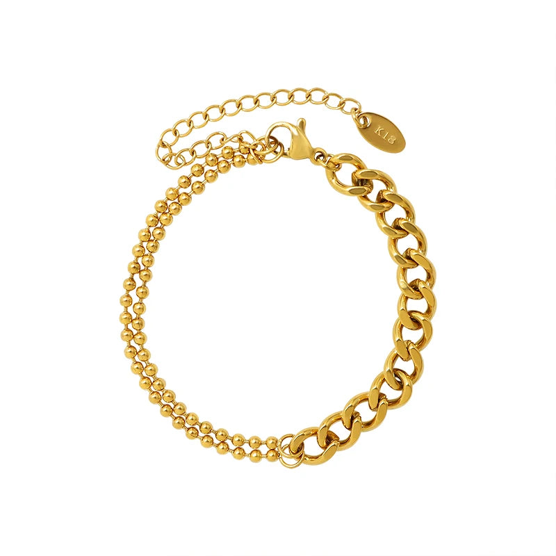 Fashion Double Layer Rice Bead Bracelet Lady's Hand Decoration European and American Style Tit