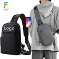 2024 Factory New Shoulder Backpack Sling Chest Bag Crossbody Bag with Usb Charging Fashion Mini Small Chest Bags for Men