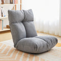 Modern Adjustable Foldable Single Lazy Sofa Chair Bed Linen Fabric Bedroom Living Room Furniture