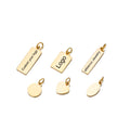 Customize Jewelry  Brand Logo Tags Stainless Steel Necklace Bracelets Charms Pendant Logo Tags for Jewelry