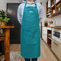 Heavy Duty PU Chloroprene Rubber Neoprene Bib Apron Acid/Alkali Resistant and Waterproof Workwear for Cleaning