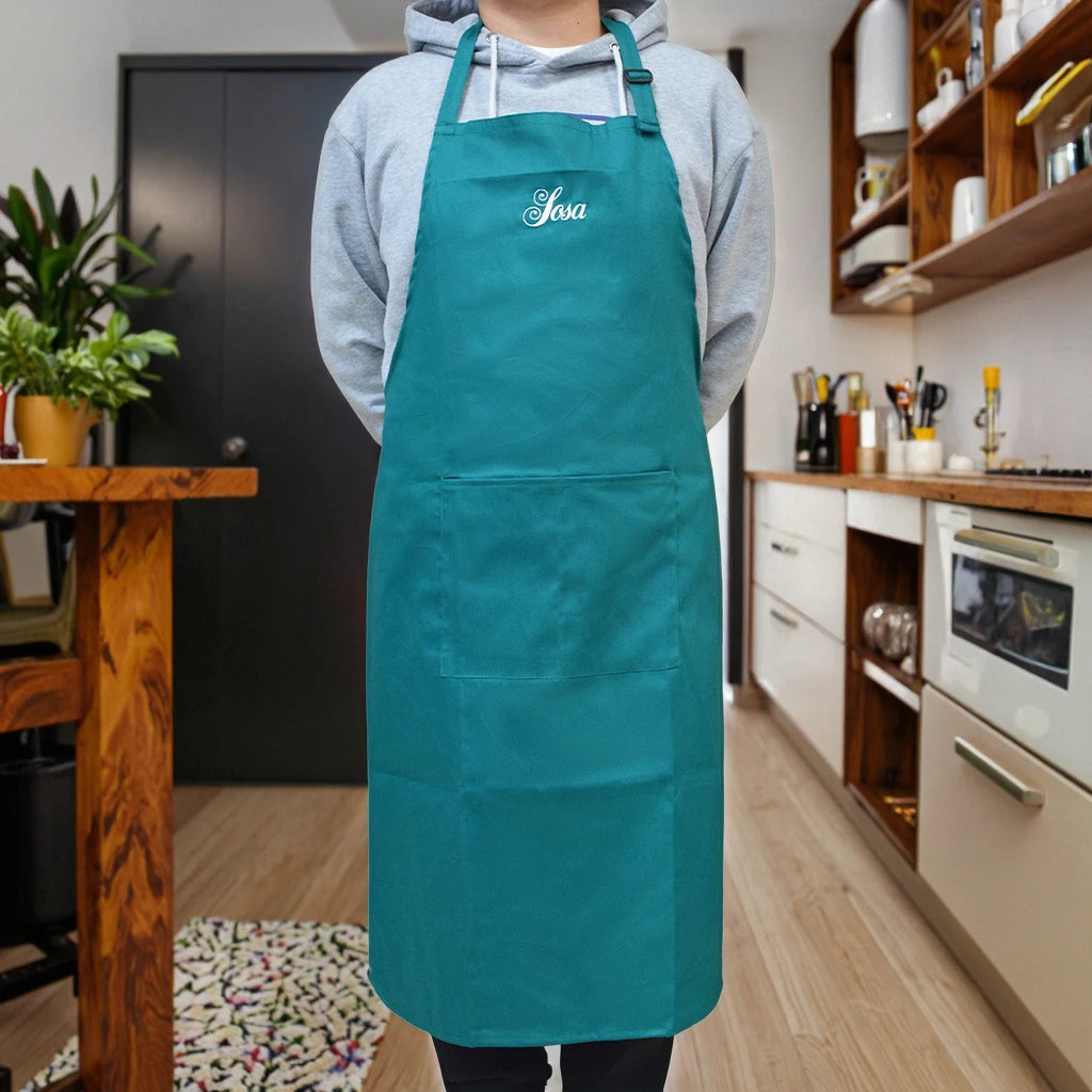Heavy Duty PU Chloroprene Rubber Neoprene Bib Apron Acid/Alkali Resistant and Waterproof Workwear for Cleaning