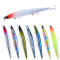 Hot Sale 145mm 23g Lifelike ABS Plastic Fishing Bait 10 Colors Artificial Hard Minnow Lure Floating Swimbait Casting River Metal