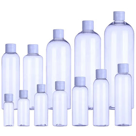 High Quality Lotion PCR Plastic Bottle Transparent 250ml 500ml Plastic Empty Bottle Cosmetic Bottle for Essential Oil