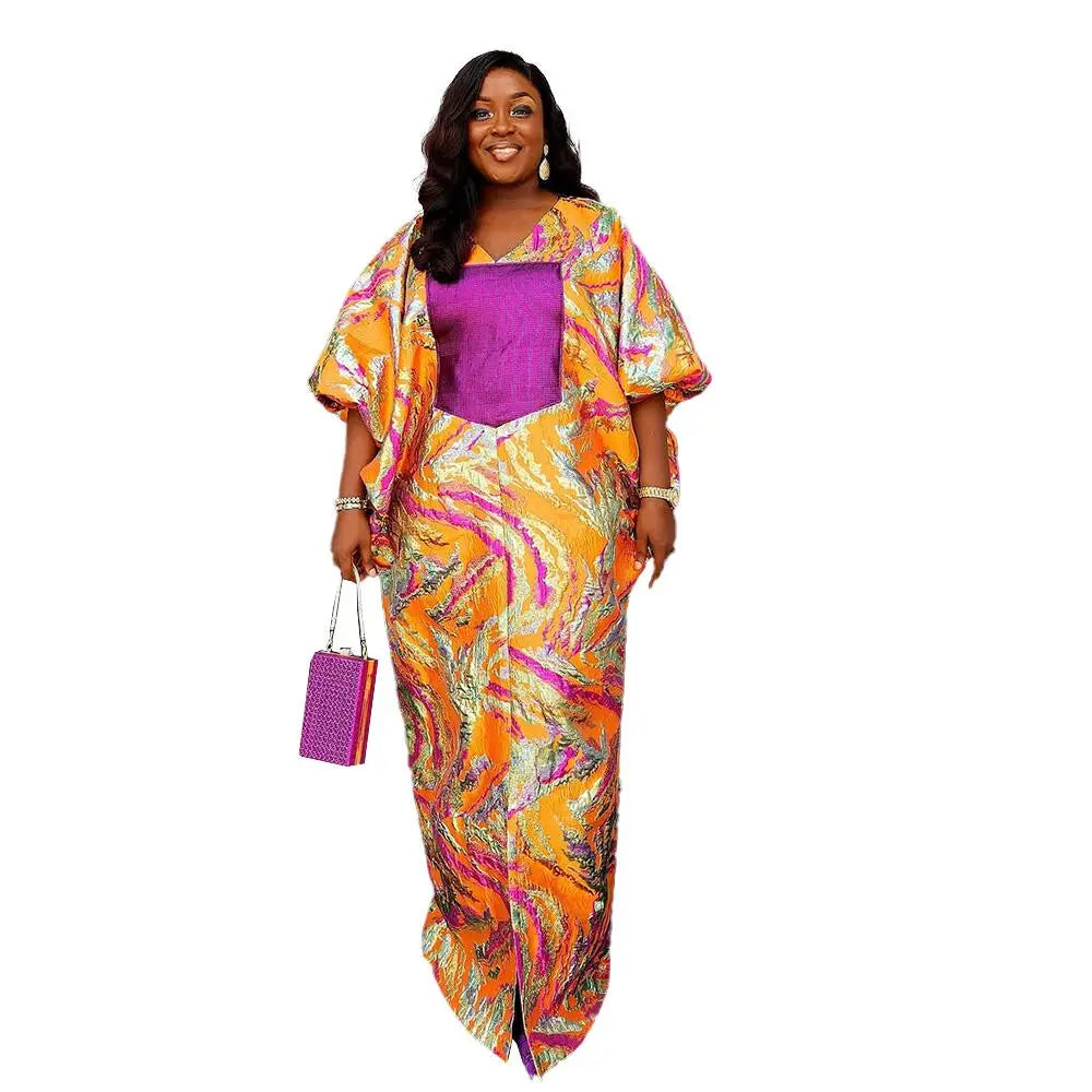 2025 Luxury Full-Size African Women's Loincloth Dress Graceful Black Wedding Dress Limited Edition Plus Size MegaBDM