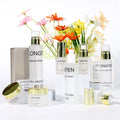Luxury Skincare Packaging Set 50ml 30ml 120ml Round Frosted Cream Cosmetic Glass Jar Perfume Lotion Pump Glass Bottle with Lid