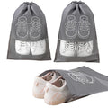 Classic Dust-Proof Drawstring Non-Woven Storage Bag for Travel Wardrobe Shoes Fabric Cover Shoe Storage Pouch Travel Organizer