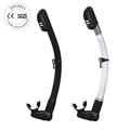 Food Grade Silicone PVC Respirator No Water Blocking Foldable scuba Diving Breathing Tube Spearfishing Freediving Snorkel