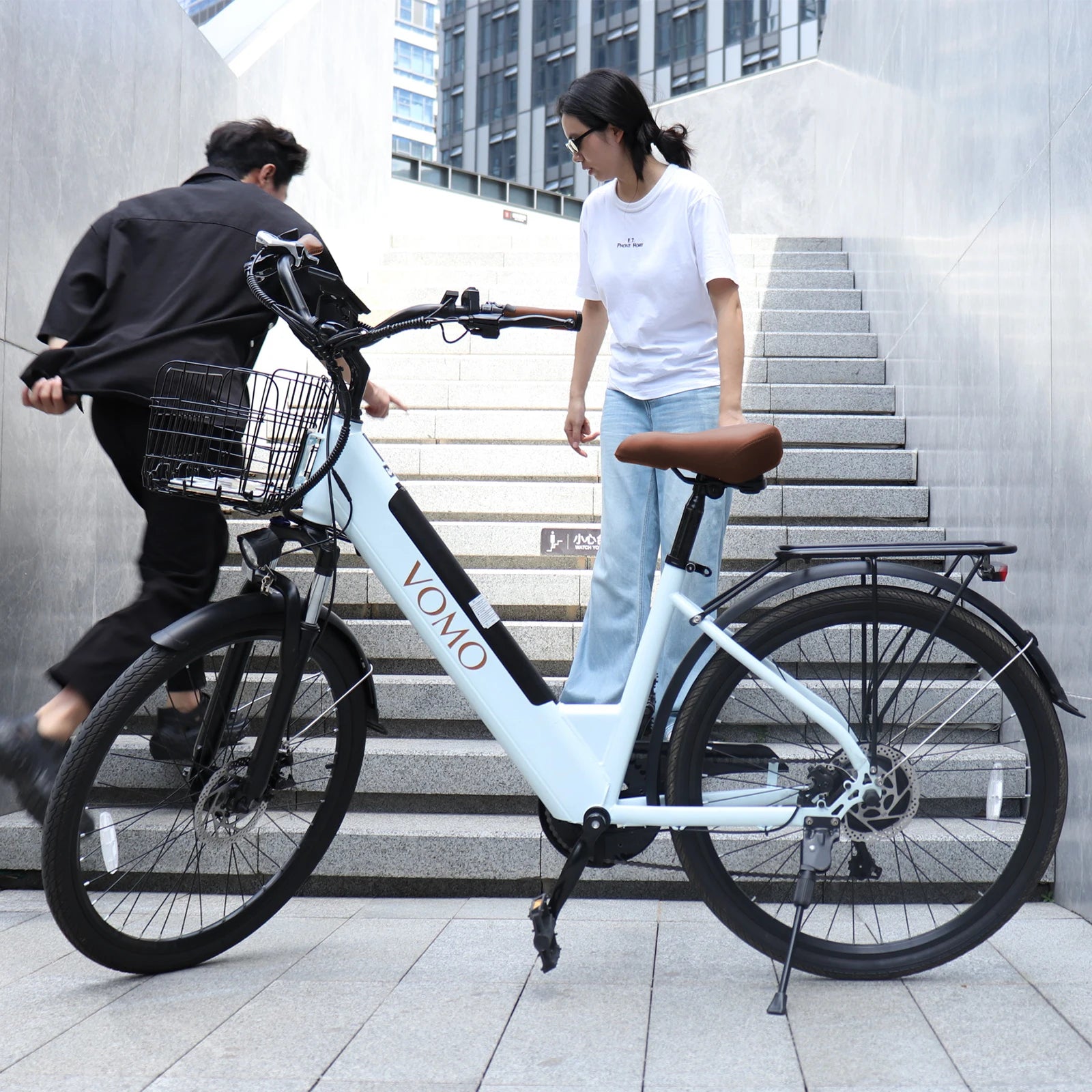 VOMO CS20 High Speed Electronic CITY Ebike for Women Long Range Pedal-Assist 250W Electric Bicycle Removable Lithium Battery