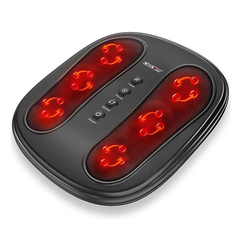 Shiatsu Heating Reflexology Foot Massager Machine CINCOM K816C 2 Massage Modes 2 Speed Settings Timing Control Improves