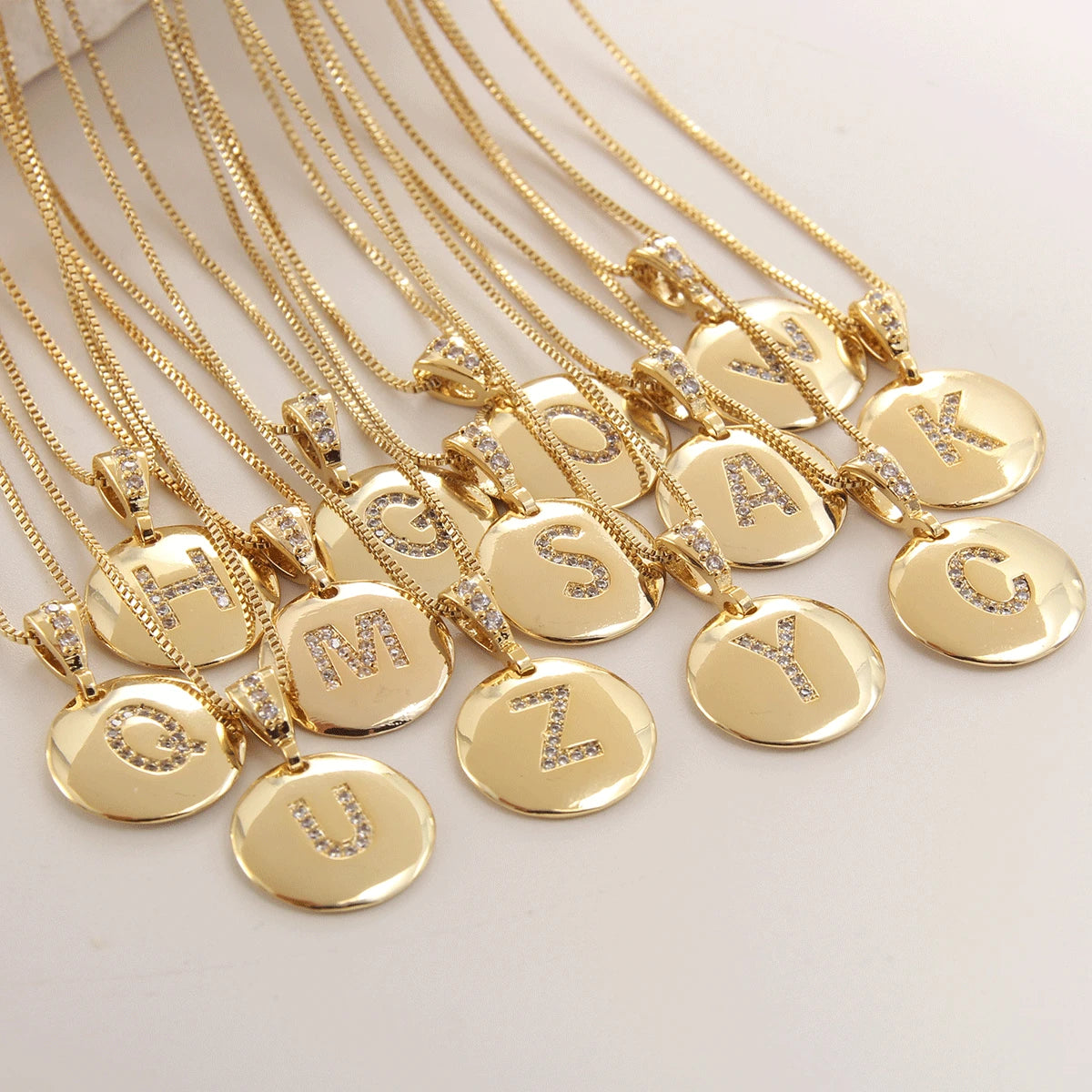 Necklaces for Women Letter Necklace Stainless Steel Jewelry Stainless Steel Initial Choker Letter Name Necklace Fashion Zircon