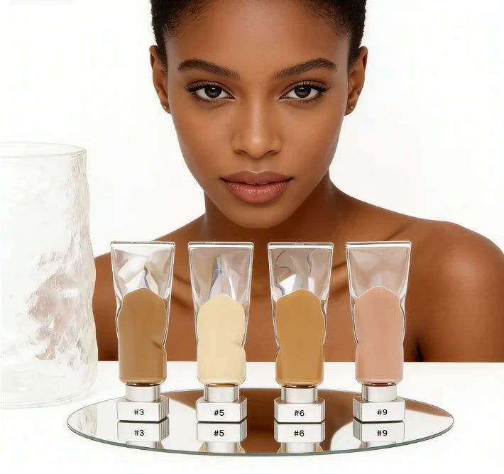 Private Label Full Coverage 12-Color Single Concealer Foundation Palette Vegan Cream Liquid Makeup Pore-Friendly Custom Logo