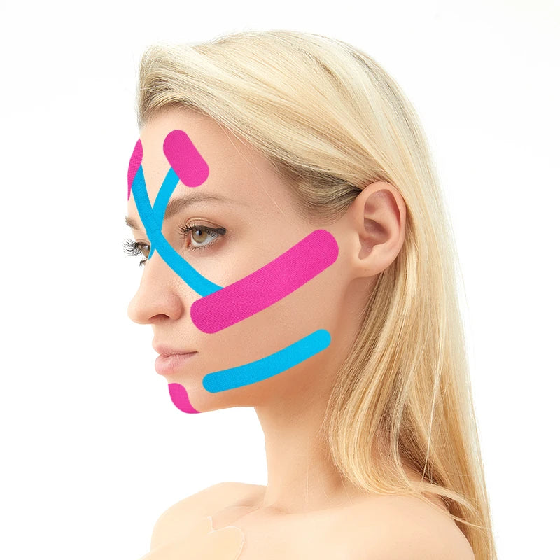 Aupcon Cotton High Elastic Lift up Kinesiology Tape for Face Kinesiology Sports Tape 2.5cm*5m