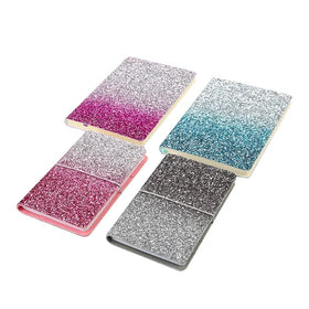 A5 Custom Design Glitter PVC Refill Notebook Elastic Band PP Cover Factory Wholesale Journal Diary Planner for Personal Use