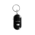 LED Whistle Key Finder Flashing Beeping Sound Control Alarm Anti-Lost Key Locator Finder Tracker with Key Ring