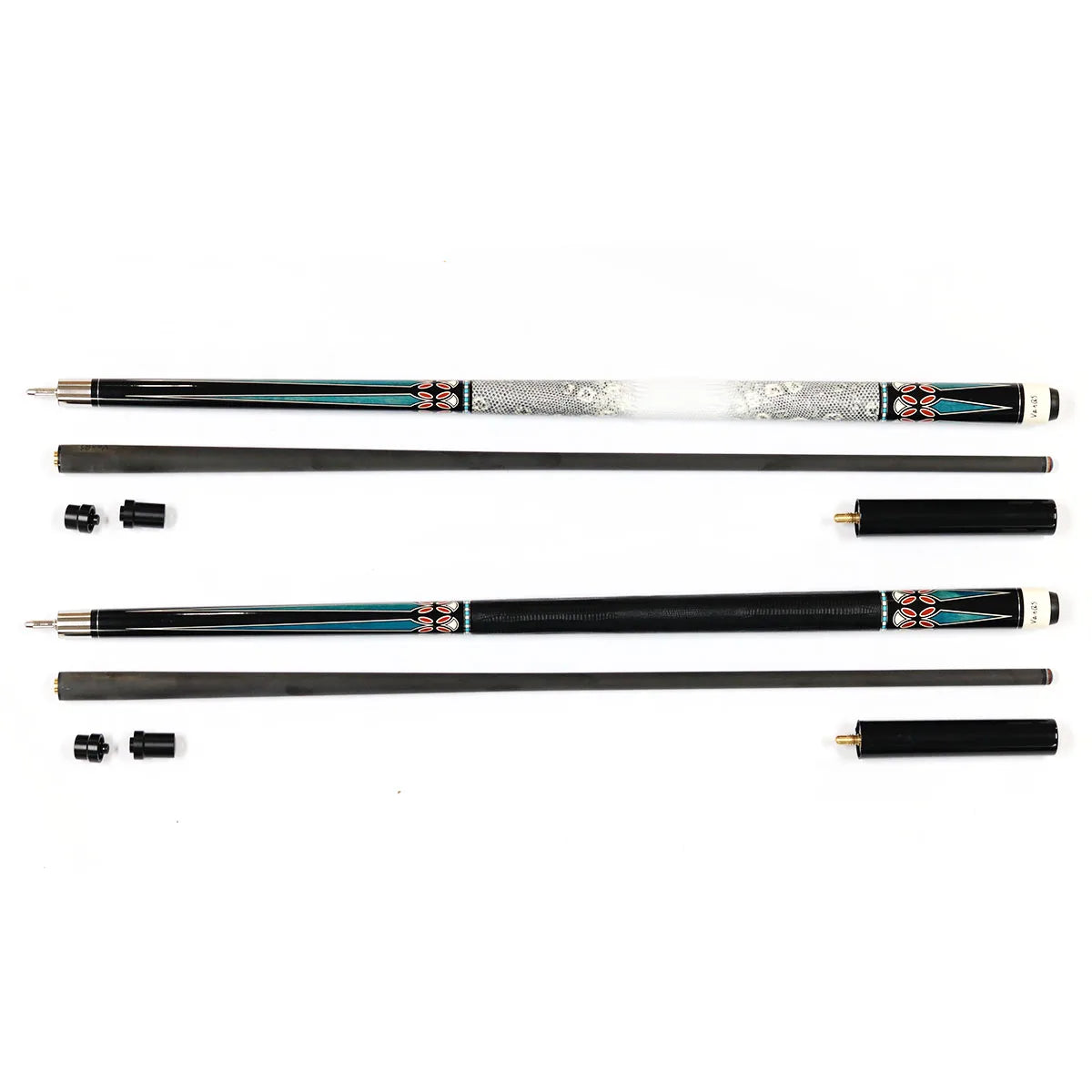 Quality  Leather Maple Butt Handmade Uni-Lock Joint Carbon Fiber Shaft Billiard Pool Cue Stick With Extension Carbon Pool Cue
