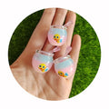 Glow in Dark 3D Honey Jar Figurines Jewelry Charms Luminous Bottle Model Mini Toys Gifts Cartoon Clear Key Chain DIY Ornament