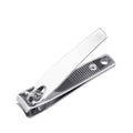 Nail Cutter Stainless Steel Silver Small Portable Finger Nail Clipper With File Home Care