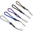 Wholesale Round Rainbow Braided Polyester Lanyard Spot Key Mobile Phone Hanging Case and Water Cup Holder