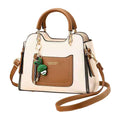 2026 New Customized Color-blocking Women's Bag Small square Bag With Pendant Simple Handbag